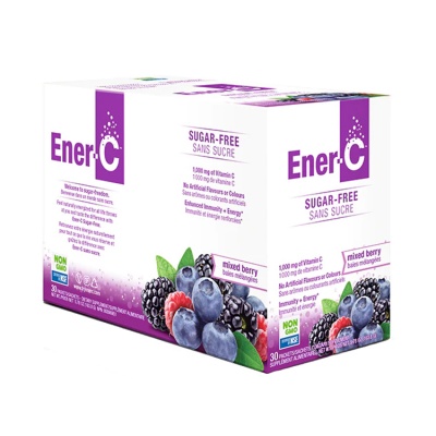 Ener C Mixed Berry Sugar Free 1000mg Vitamin C 30 Sachets